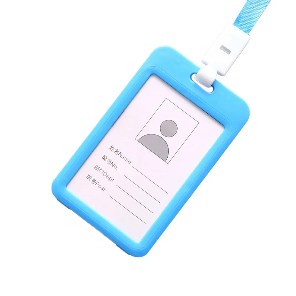 Портативный красочные работника Пластик ID держатель для карт именной ярлык