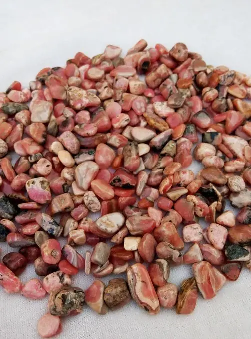 

1/2lb 9-12mm Rhodochrosite Tumbled Stone Small Healing Crystal Reiki Love