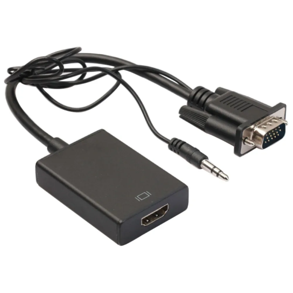 EDAL VGA в HDMI адаптер с 3 5 мм аудио поддержкой 1080P и USB питания Видео кабель конвертер