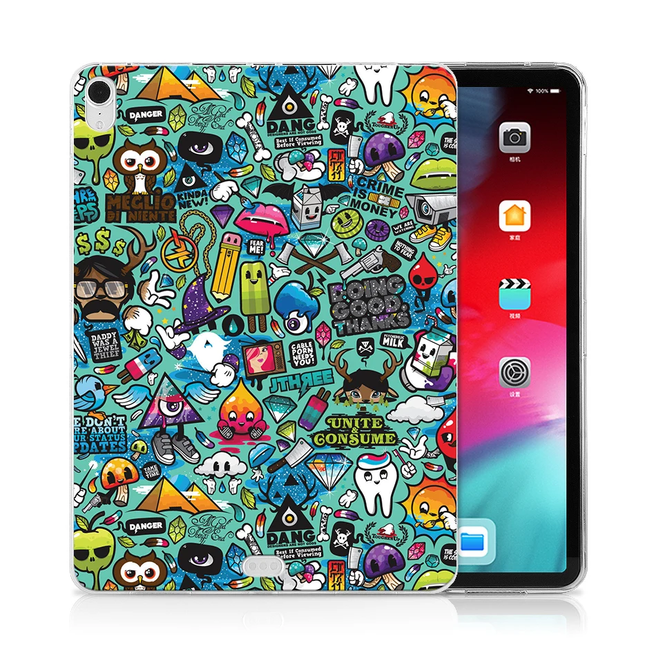 IP06 MTT Мягкий силиконовый чехол ТПУ для iPad Pro 12,9 дюйма тонкий прозрачный чехол-накладка планшет для надписей чехол A1895 A1983 A1876 A2014 - Цвет: IP06