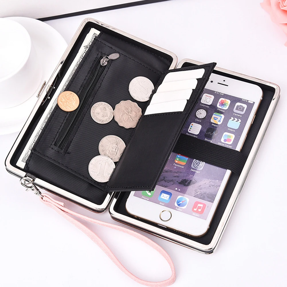 Женский кошелек известный бренд держатель для карт карман мобильного телефона