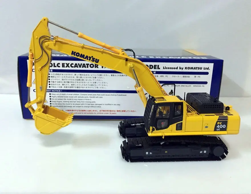 Редкий! Экскаватор Komatsu PC400LC строительная модель масштаб 1/50 литой под давлением