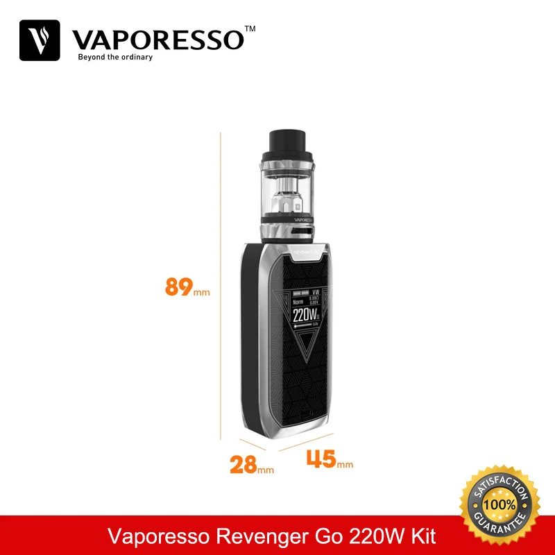 Электронная сигарета с Мститель Go 220 Вт TC Box Mod 5000 мАч 5 0 мл испаритель Vape