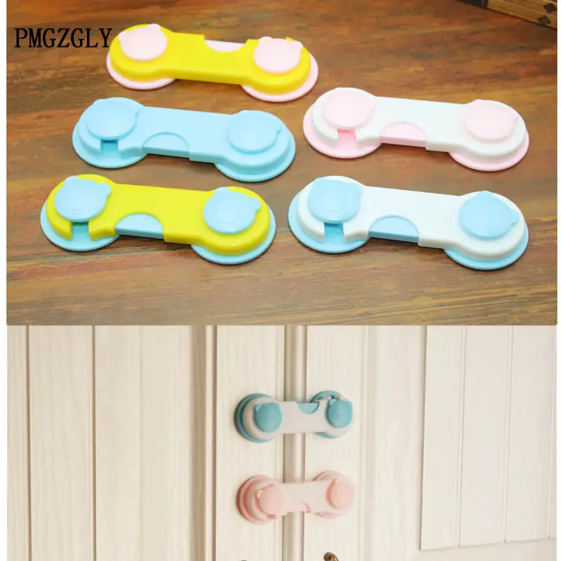 

4pcs Baby Child Safety Lock Cabinet Lock Drawer Cupboard Refrigerator Door Desk Plastic Locks Protection from Children Saftey