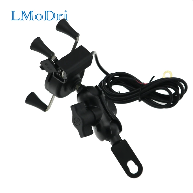 Вращающийся на 360 градусов кронштейн для мотоцикла LMoDri держатель телефона