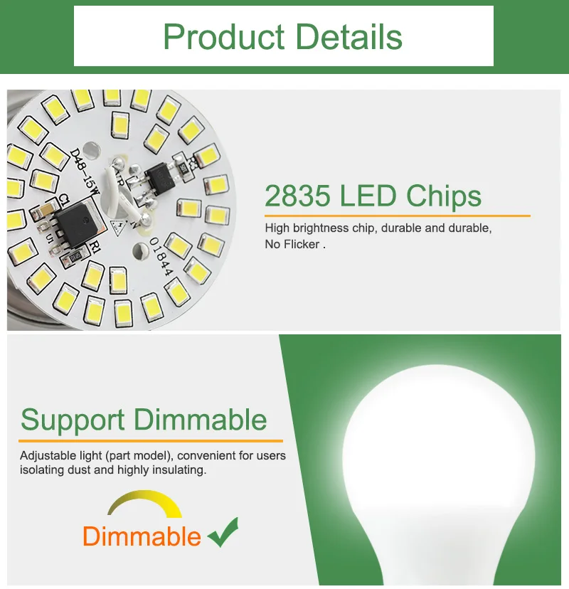 Kaguyahime 1 шт./5 шт E14 E27 9W Dimmable высокой яркости E27 светодиодный светильник 220V светодиодный лампы светодиодный светильник лампады Lamparas Bombillas ампулы 6 Вт