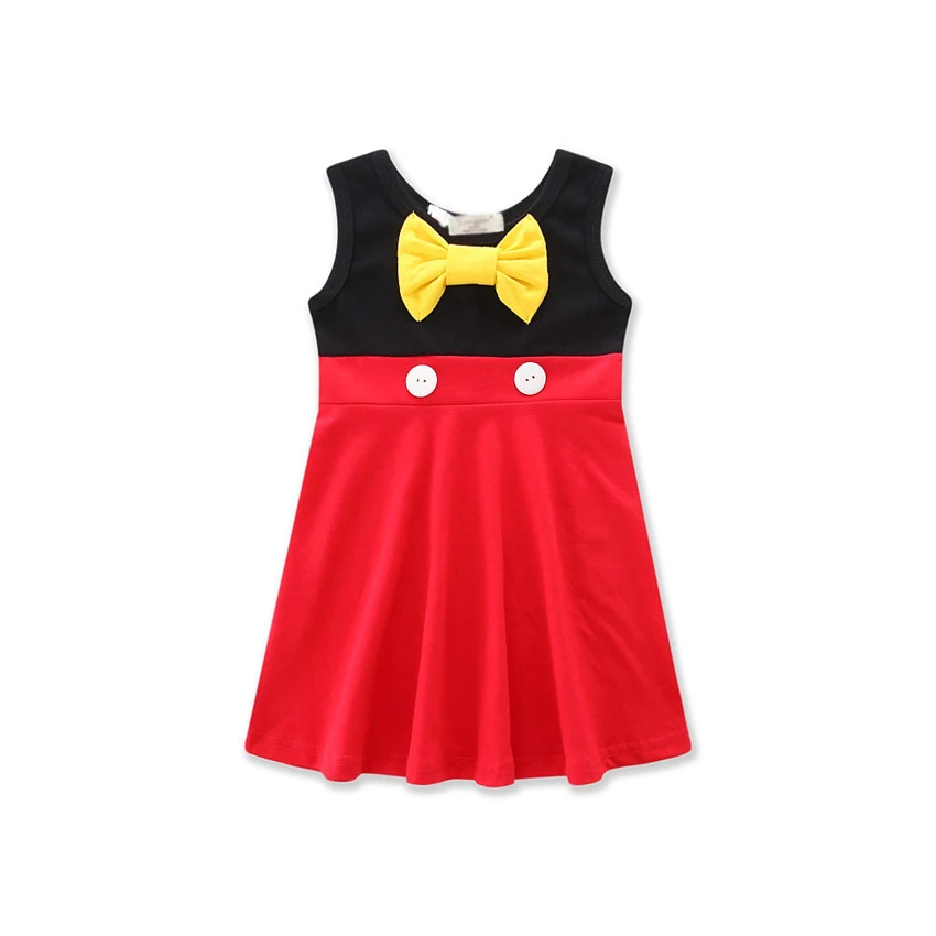 New Baby Girls Summer Casual Clothing Minnie Mulan Wonder Woman Snow White Rapunzel Tinker Bell Princess Dresses 2-7y | Детская одежда