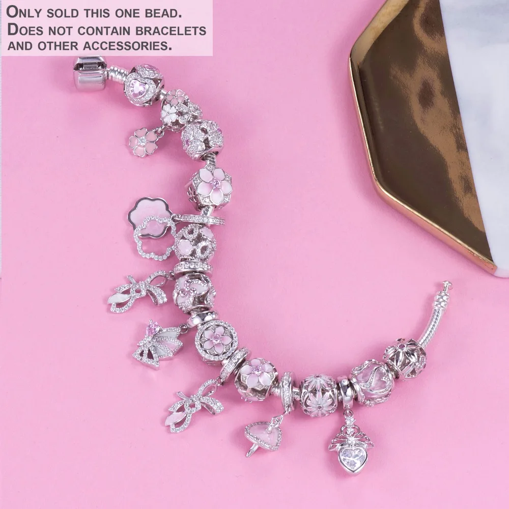 Видео! Серебряная лента с тропическими рыбками и растениями подвески для