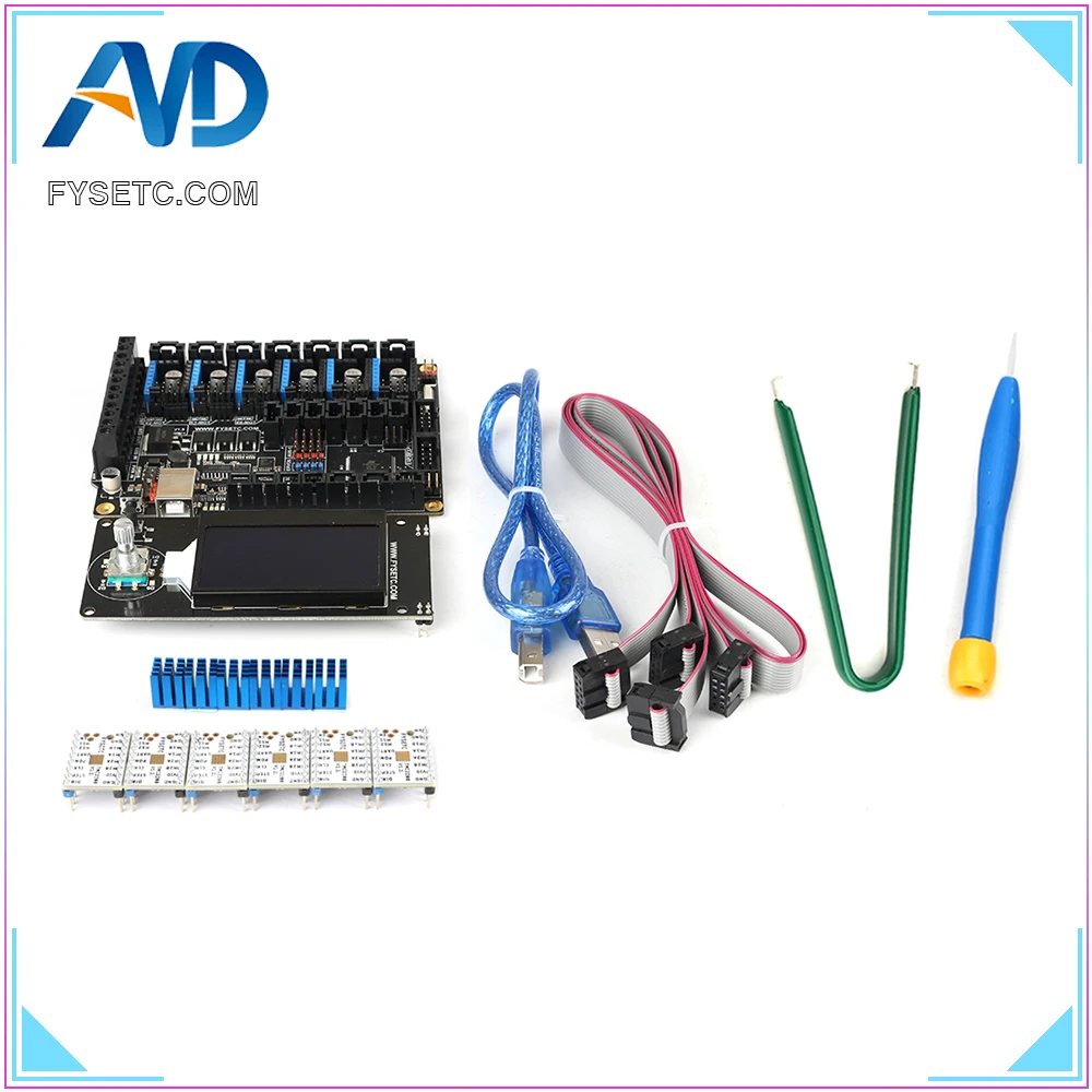 -- FYSETC F6 V1.3 + 6 . TMC2208 V1.2     UART + MINI12864 - mini 12864