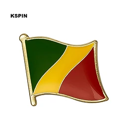 KS0064 Флаг значок с флагом страны брошь в виде флага Национальный флаг лацкан булавка международные путешествия булавки коллекции - Окраска металла: KS0064