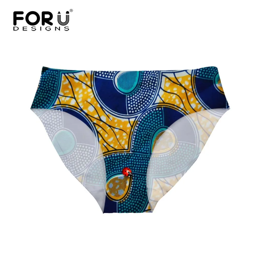 Бесшовные трусики FORUDESIGNS женское нижнее белье больших размеров XL с Африканским
