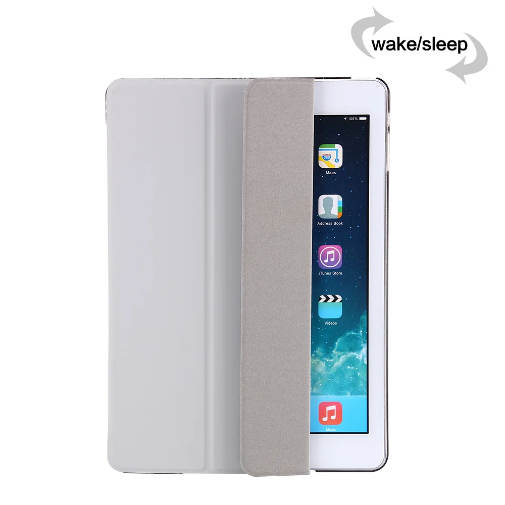 Серый Чехол-подставка для нового iPad 9,7 дюйма и выпуск 6. Ультра тонкий смарт-чехол также для iPad Air retina чехол Авто Пробуждение/сон - Цвет: Серый