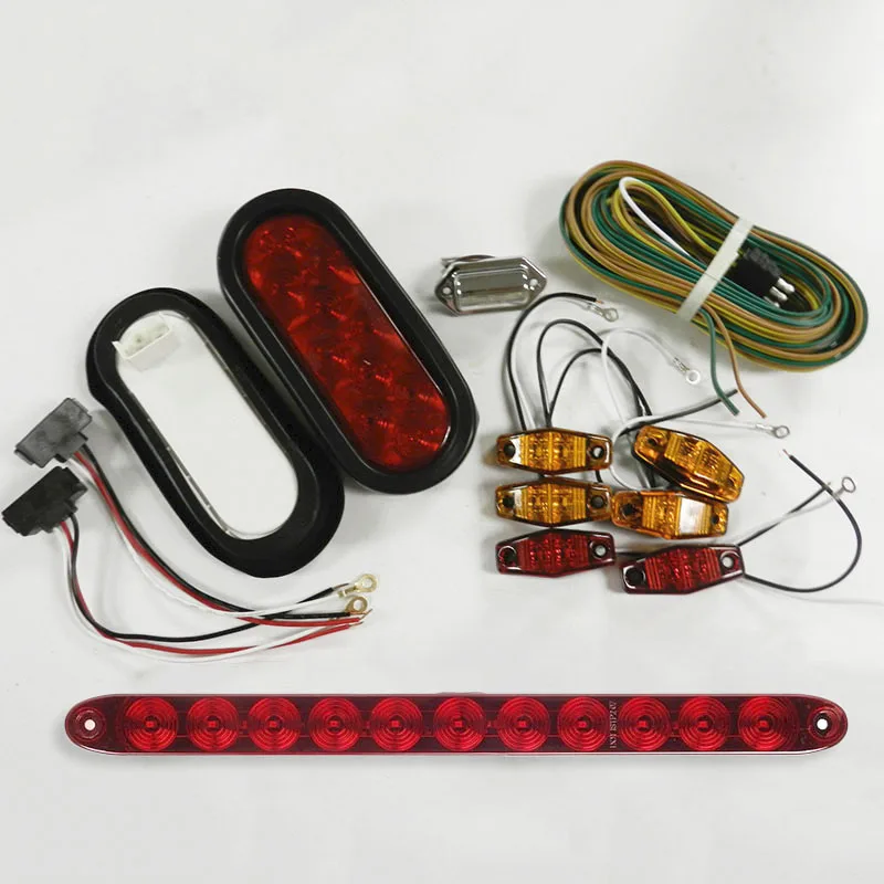 13 шт./компл. стоп поворот задний светильник с ID бар маркер водонепроницаемый