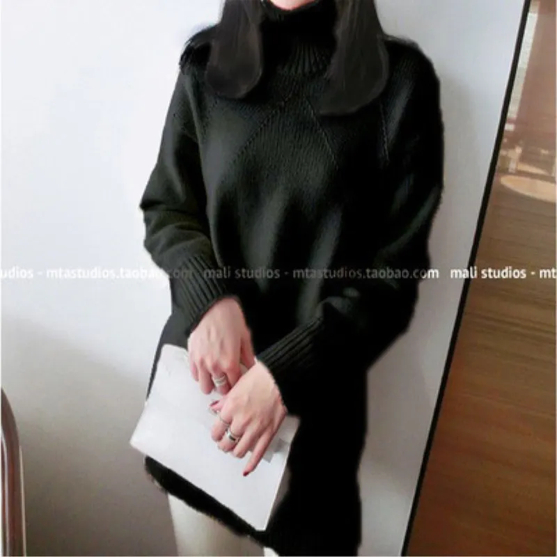 Женский кашемировый свитер Gejas Ainyu вязаный пуловер с высоким воротником