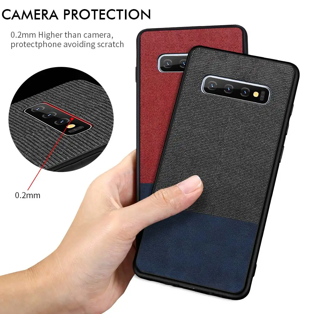 DR.CASE Farbic Smooth Case For Samsung Galaxy J3 J7 J5 2017 EU 2016 Double Color Cloth Leather J6 Plus J8 J4 |