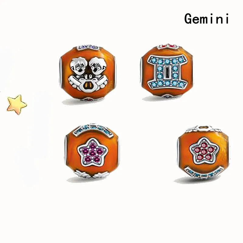 Знак DIY урожай 925 серебряные подвески хрустальные шарики прокладки бусины fit