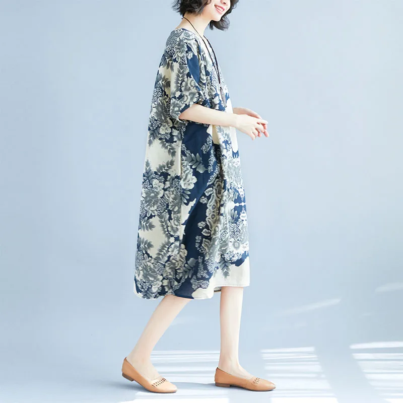 Женское льняное хлопковое платье больших размеров 4XL 5XL 6XL летняя мода 2019 |