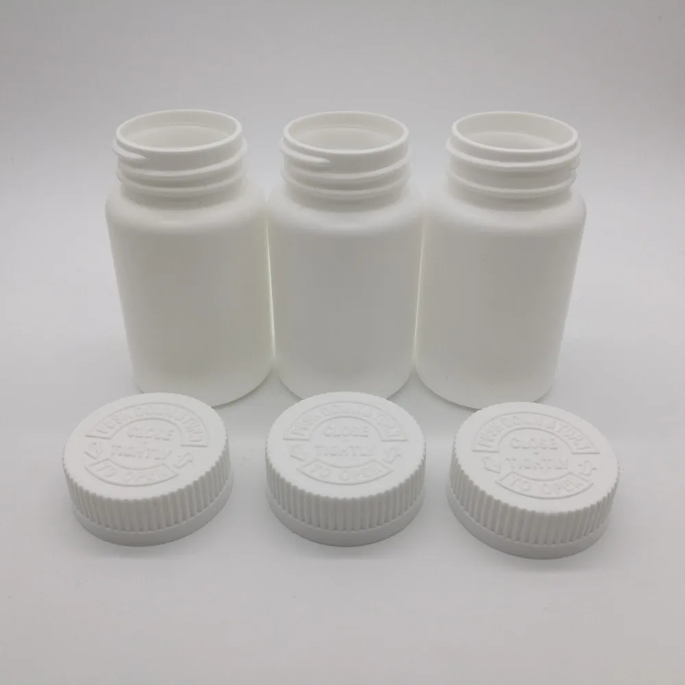 50 шт./лот 100 мл см3 HDPE Капсульная бутылка пластиковый контейнер для таблеток с
