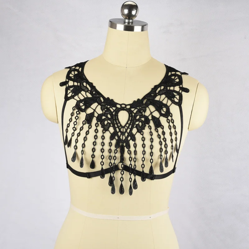 Женский бюстгальтер с бретельками сексуальный черный/белый открытой грудью