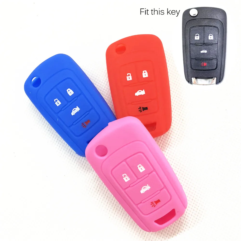 4 кнопки силиконовый пульт дистанционного ключа автомобиля чехол для Шевроле Зе