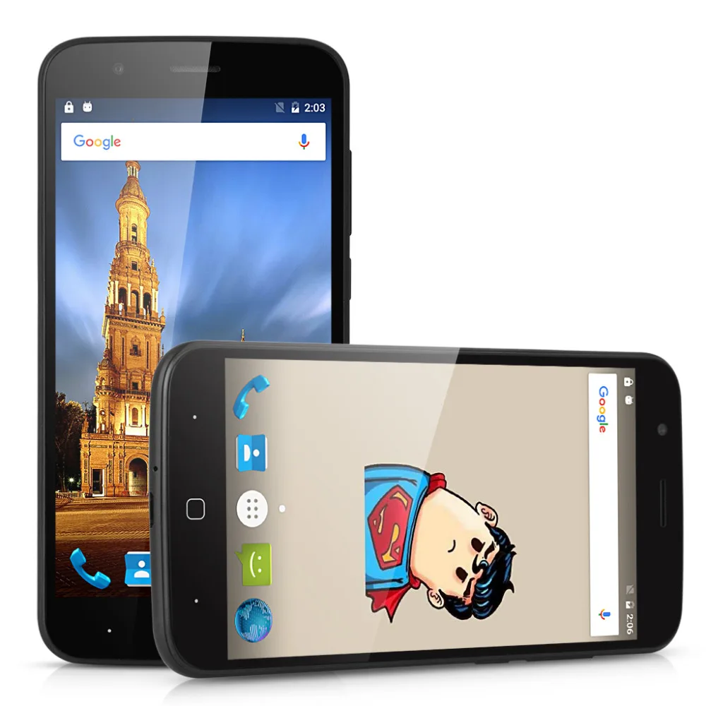 Vernee Thor 5 0 дюймовый HD экран 3 ГБ ОЗУ + 16 Гб ПЗУ Мобильный телефон Смартфон Android 6 MTK6753