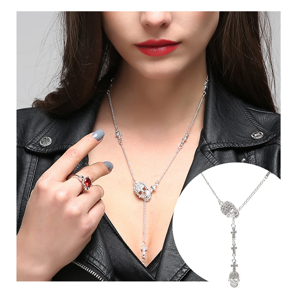 Ожерелье EVBEA в стиле панк классические винтажные Подвески виде скелета и черепа |