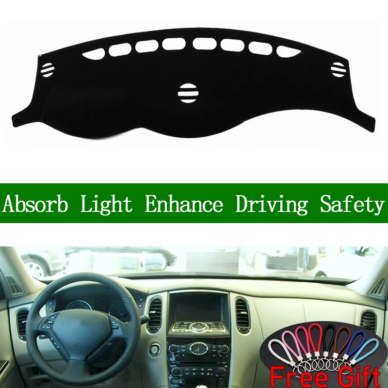 Нескользящий коврик для приборной панели Infiniti EX 25 35 37 2008 2009 2013|Наклейки на