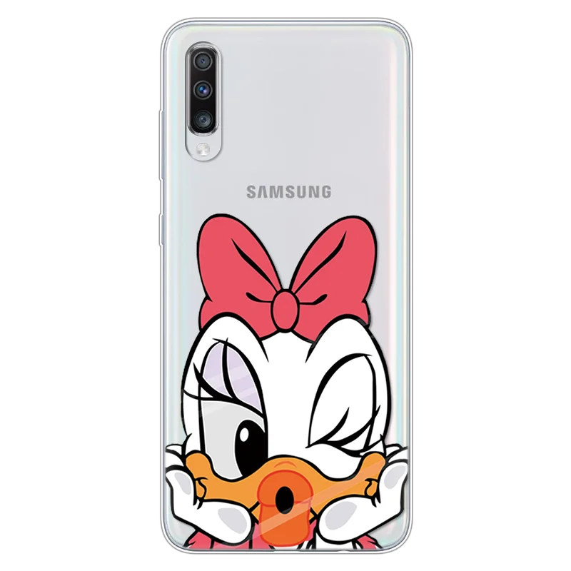 daisi Роскошный парный чехол для телефона s, чехол для samsung Galaxy A70, силиконовый чехол из ТПУ с рисунком, Прозрачный чехол для Fundas samsung Galaxy A 70, тонкий Чехол - Цвет: daisi