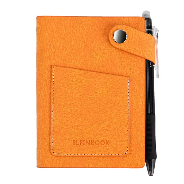 Orange Elfinbook мини умный многоразовый блокнот дневник блокнот винтажный кожаный Elinbook бумажный блокнот канцелярский подарок журнал путешественника - Цвет: Orange