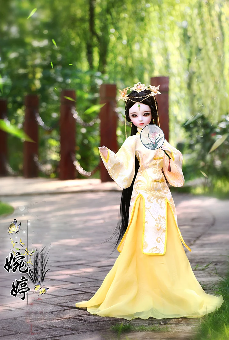 Ручная работа 60 см китайские куклы принцессы ручная роспись макияж 1/3 Bjd кукла полный набор красивая кукла для девочек детские игрушки подарок на день рождения
