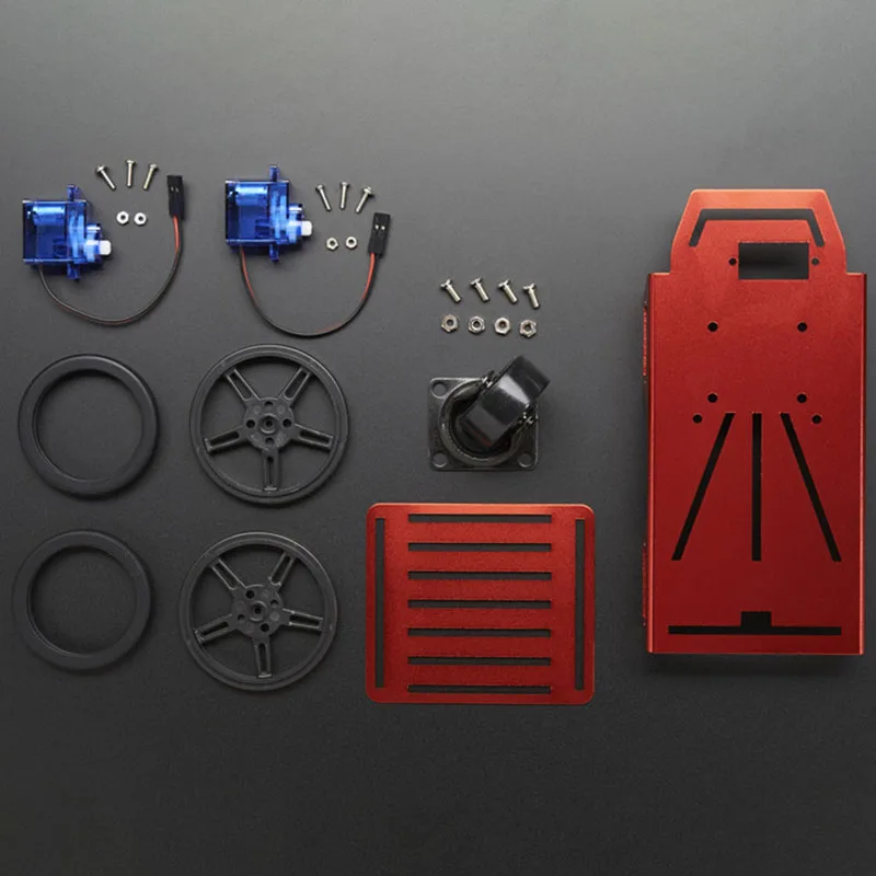 FEETECH 2WD Мини серво робот автомобиль Arduino микро: бит Программирование образование Rc