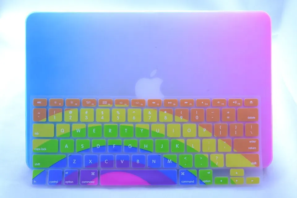 2015 Радужный защитный чехол для клавиатуры наклейки MacBook Pro 13 15 Retina &amp Air высокое