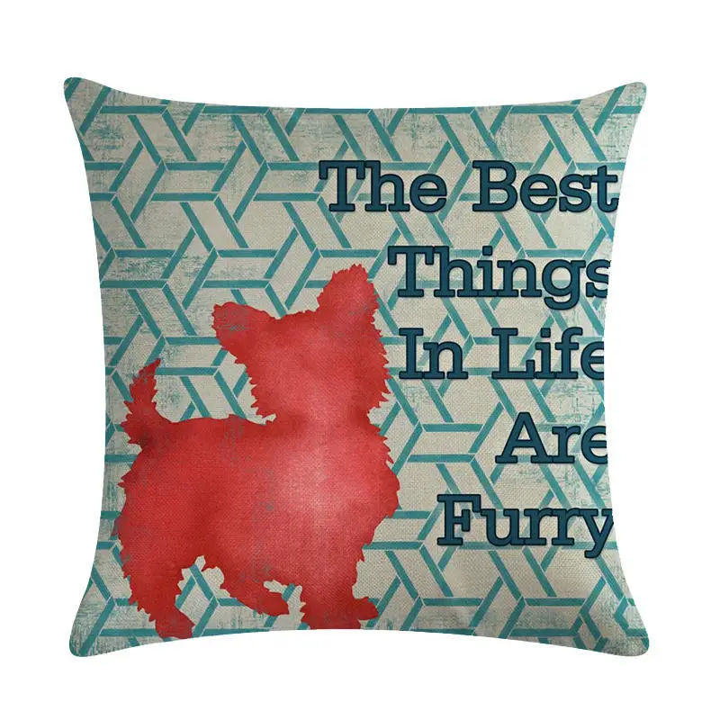 Наволочка в виде теней для животных домашний декор наволочка из хлопка и льна