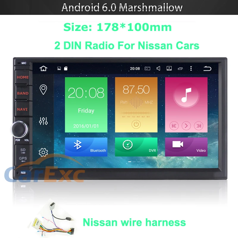 2 Din радио для Nissan Qashqai X Trail Tiida Sentra Versa Treeano Солнечный сенсорный экран Android 9 0 OS