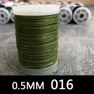120 м Вощеная Полиэфирная нить 0,5 мм для кожи DIY вощеная нить веревка шнур для шитья Кожа Шитье Искусство ремесло обувь головные уборы поставки - Цвет: 19
