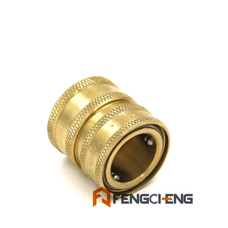 

Female Garden Hose Quick Disconnect, 3/4 Female American GHT, Brewer Hardware, Pump Fitting