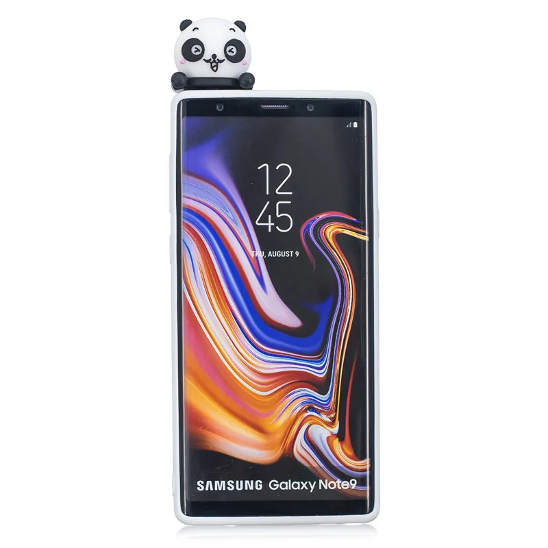 Чехол для Samsung S10 с 3D пандой Мягкая силиконовая задняя крышка Galaxy Note 9 8 S8 S9 Plus S6 S7 Edge