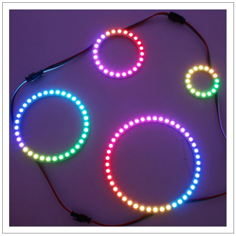 DC5V Pixel RGB светодиодный Ring 16 s 24 35 45 WS2812 5050 модуль полноцветная