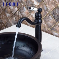 jieni tall spout basin bathroom oil rubbed bronze ceramic handle single handle sink tap mixer faucet water basin sink mixer tap