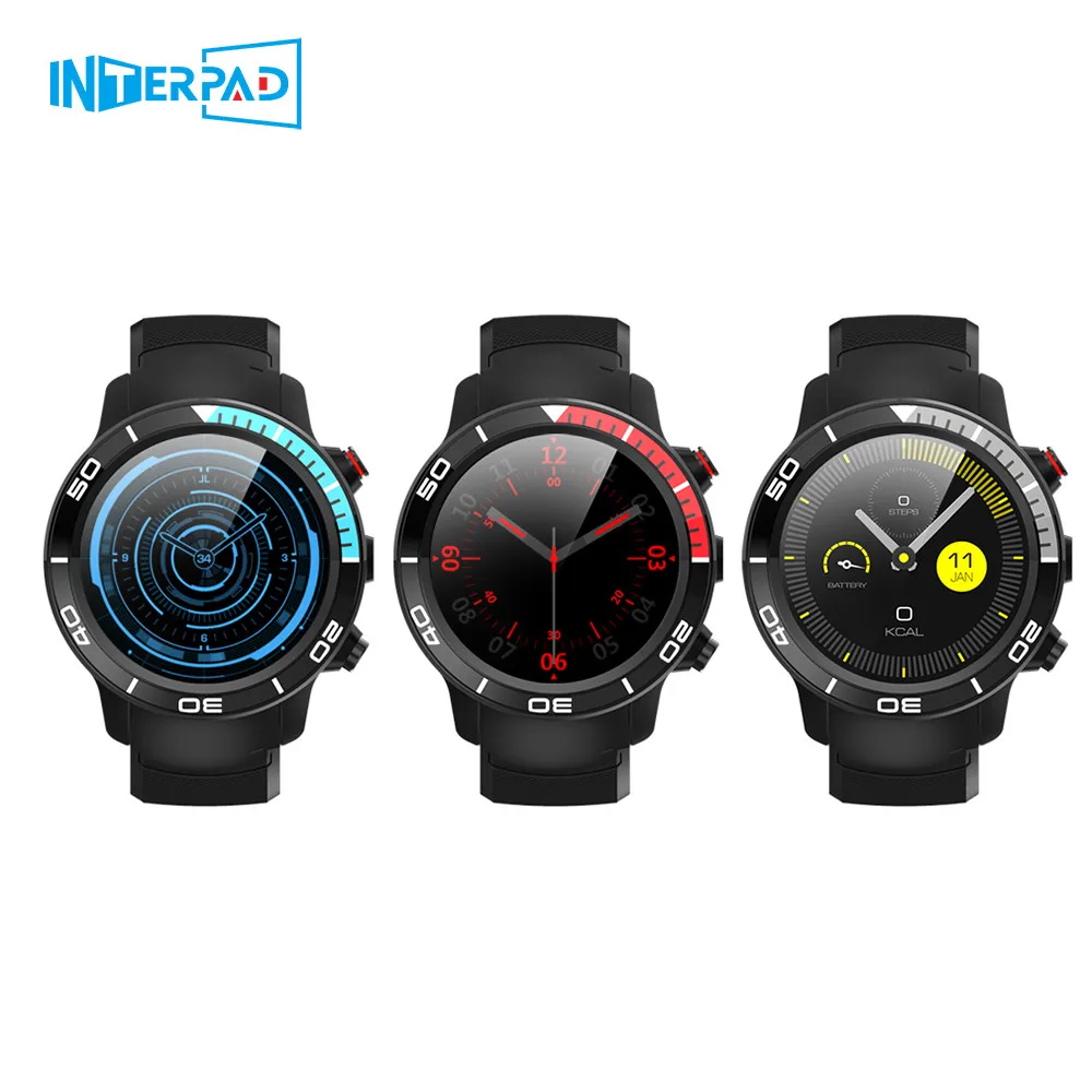 Interpad Android 7,1 OS Смарт часы для мужчин 4G gps wifi Smartwatch 1 ГБ 16 ГБ MTK6739M для xiaomi huawei Apple iphone телефон часы