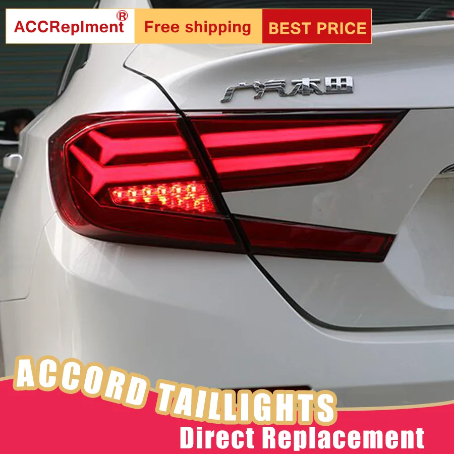 Новый светодиодный фонарь светильник s в сборе для Honda Accord 2018-2019 задний