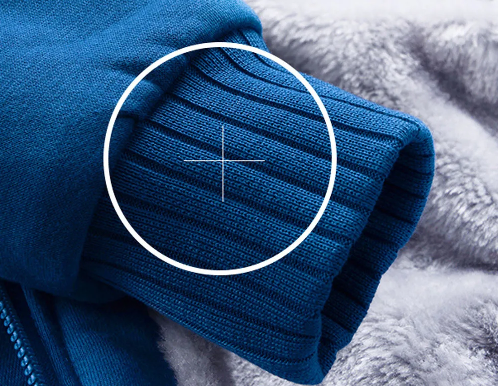 Jacket Men New Brand Winter Thick Warm Fleece Zipper Jacket Coat for Mens SportWear Tracksuit Male European Hoodies#30