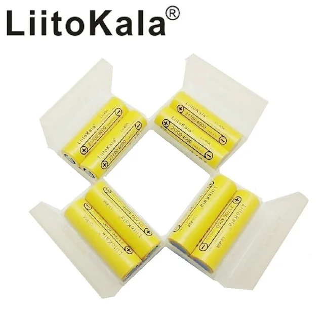 8pcs and Box 2-14 шт LiitoKala Lii-40A 40A Originals 21700 4000 mah аккумуляторная батарея и сигарета обслуживание Капо - Цвет: 8pcs and Box