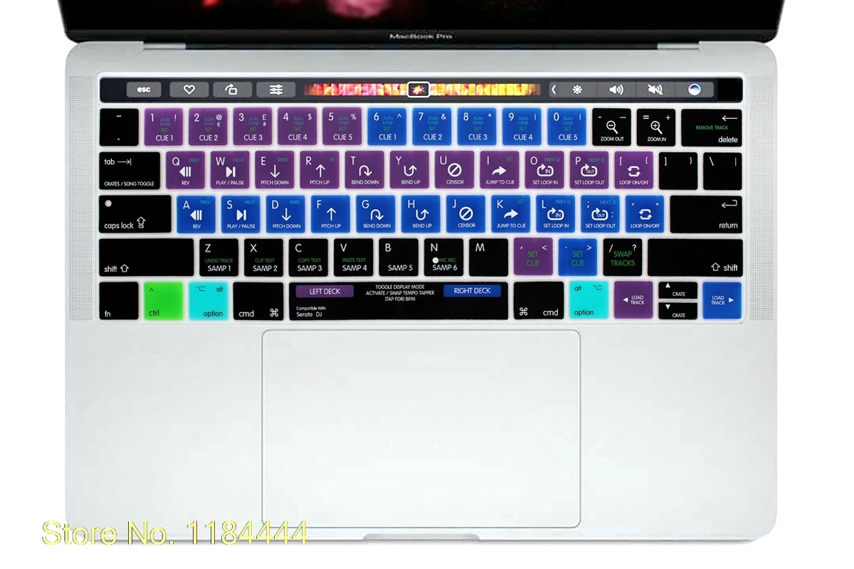 Serato DJ ярлык Hotkey Клавиатура Обложка кожа для Macbook Pro 13 3 15 4 дюймов новинка 2016 2017
