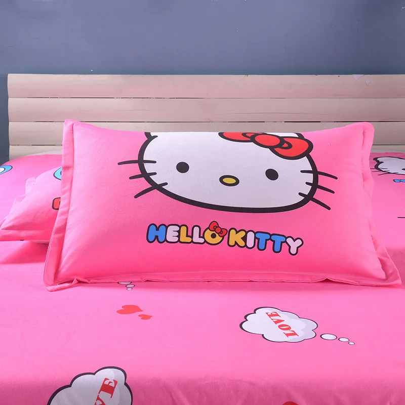 3/4 шт. рисунок Hello Kitty мультфильм Постельное белье Одежда для девочек пододеяльник