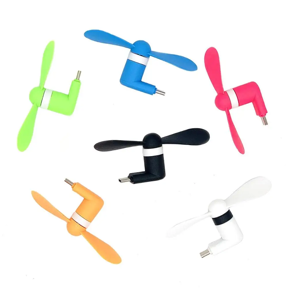 EHuuGie 6 Packs USB Type C Mini Fan for Cell Phones Portable Hand LG G5 g6 galaxy S10.Note 9/Note 8 | Компьютеры и офис