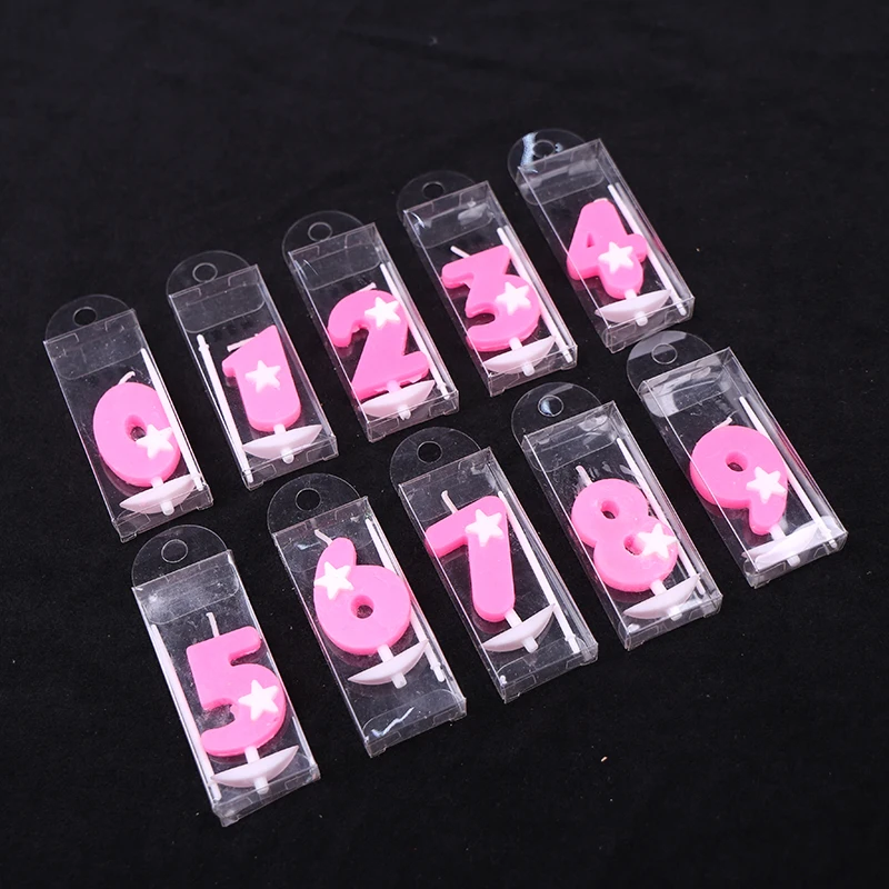 10 шт./упаковка детские свечи в виде розовой звезды|cake candle|birthday cake candlescandle decoration |