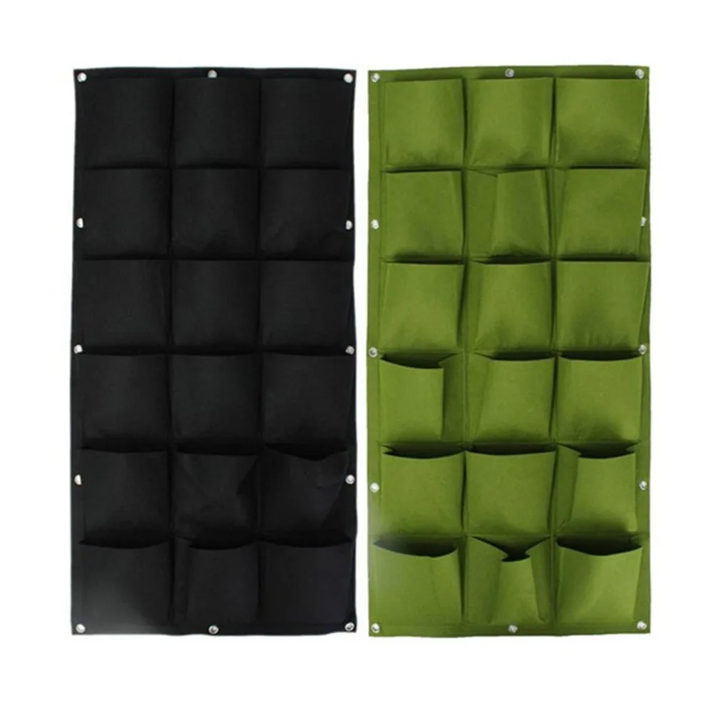 Фетровые Висячие мешки для питомника выращивания растений 18 & 72 кармана садовых