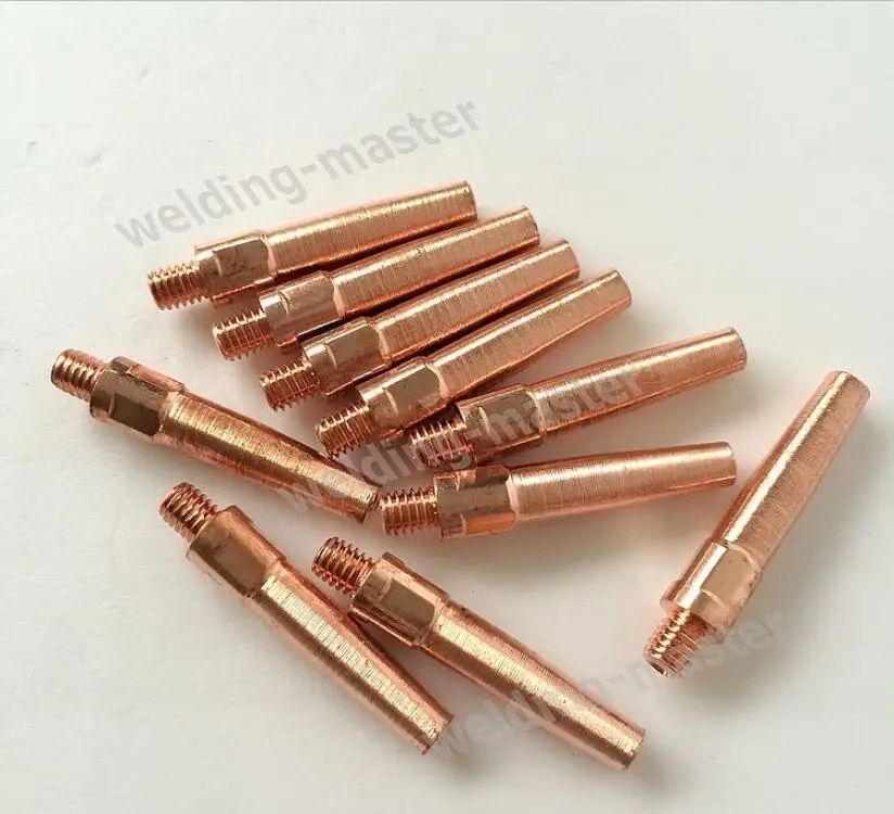 Free shipping 50PCS  M6*45*1.0mm  E-Cu contact tip, welding tips,MIG contact tip 