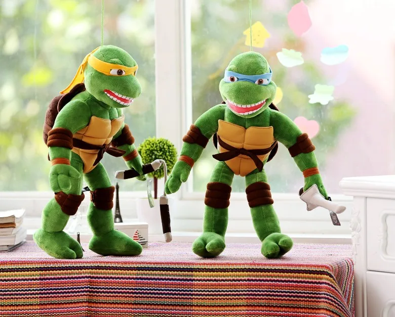 Милые плюшевые куклы аниме Kongfu Черепашки детские мягкие игрушки-животные